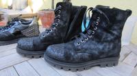 Stiefeletten Sneaker Boots v. NoClaim Leder schwarz Glitzer 38 Brandenburg - Beelitz Vorschau