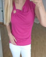 Pinkes Shirt mit Wasserfallausschnitt und Loch Detail Kreis Pinneberg - Quickborn Vorschau