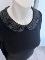 XS Pailette Kragen retro Shirt schwarz Hemd Bluse Pullover 34 Bielefeld - Gadderbaum Vorschau