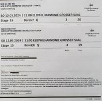 Elbphilharmonie NDR 12.5.24 2 Karten Nordrhein-Westfalen - Krefeld Vorschau