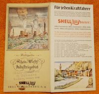 SHELL Straßenkarte RHEIN WESTFALEN Industriegebiet 1939 Hamburg Barmbek - Hamburg Barmbek-Süd  Vorschau