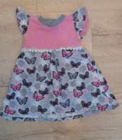 Baby Mädchen kurzarm Kleid rosa Schmetterlinge selbstgenäht 80/86 Bayern - Traitsching Vorschau