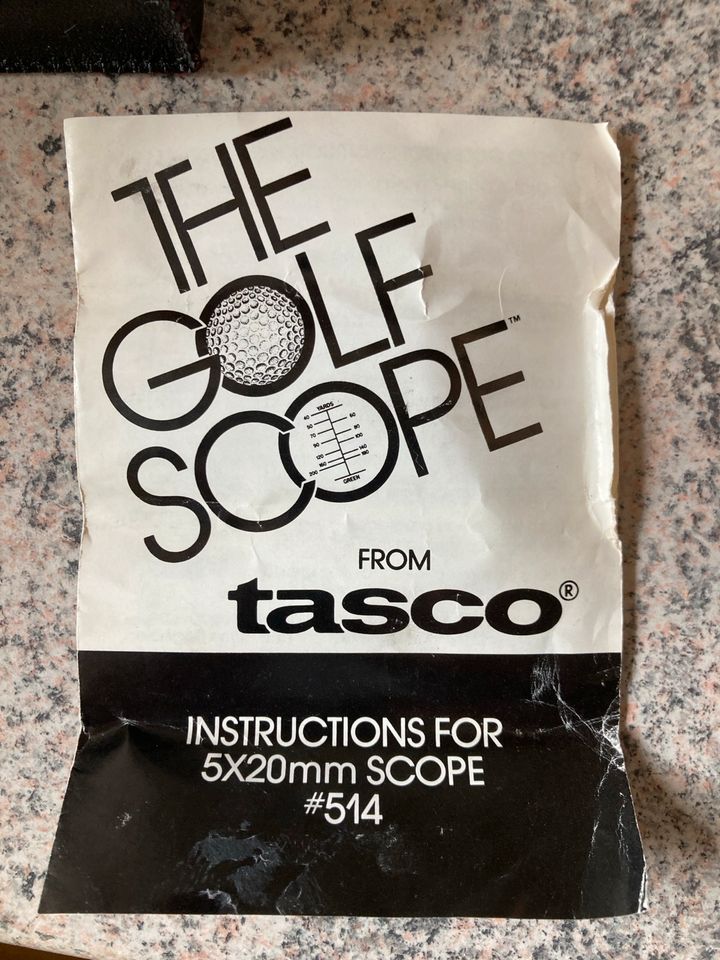 Tasco Golf Fernglas mit Entfernungmesser, 5 x 20mm Vergrößerung in Oldenburg