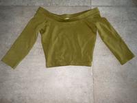 Schulterfreies olivgrünes Langarmshirt Niedersachsen - Emden Vorschau