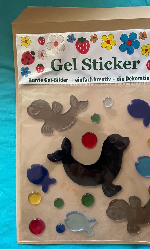 NEU OVP Seehund Seerobbe Gel Sticker in Scharnebeck