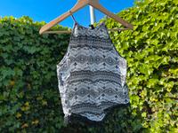 Sommer Top Shirt H&M 38 M schwarz weiß Huchting - Grolland Vorschau
