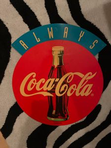 Coca Cola Deko Metall Schild Blech Weihnachten Motiv Coke Flasche