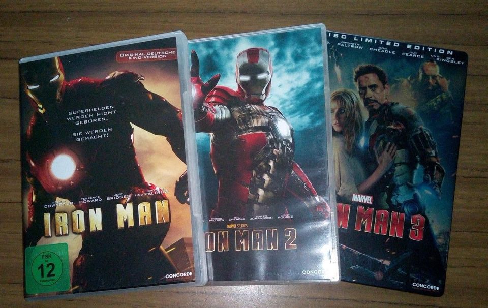 Iron Man 1-3 DVD Set 8€ in Pfarrkirchen