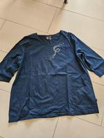 Trigema Shirt blau mit Swarovski Steinen Hessen - Niestetal Vorschau