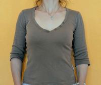 Langarmshirt mit 3/4 Ärmel, Olivgrün Gr. 34 Hannover - Nord Vorschau