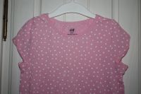 H&M T-shirt rosa Herzen weiß Gr. 122 128 Wandsbek - Hamburg Marienthal Vorschau