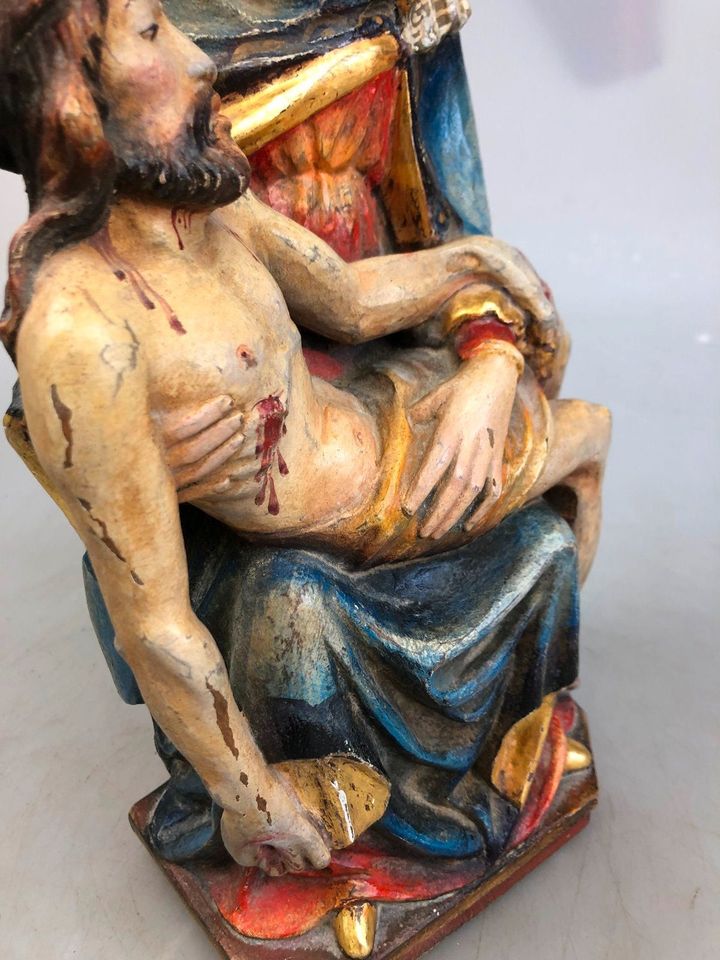Antike Holz Figur Holzschnitzerei MADONNA / MARIA / JESUS in Twistringen