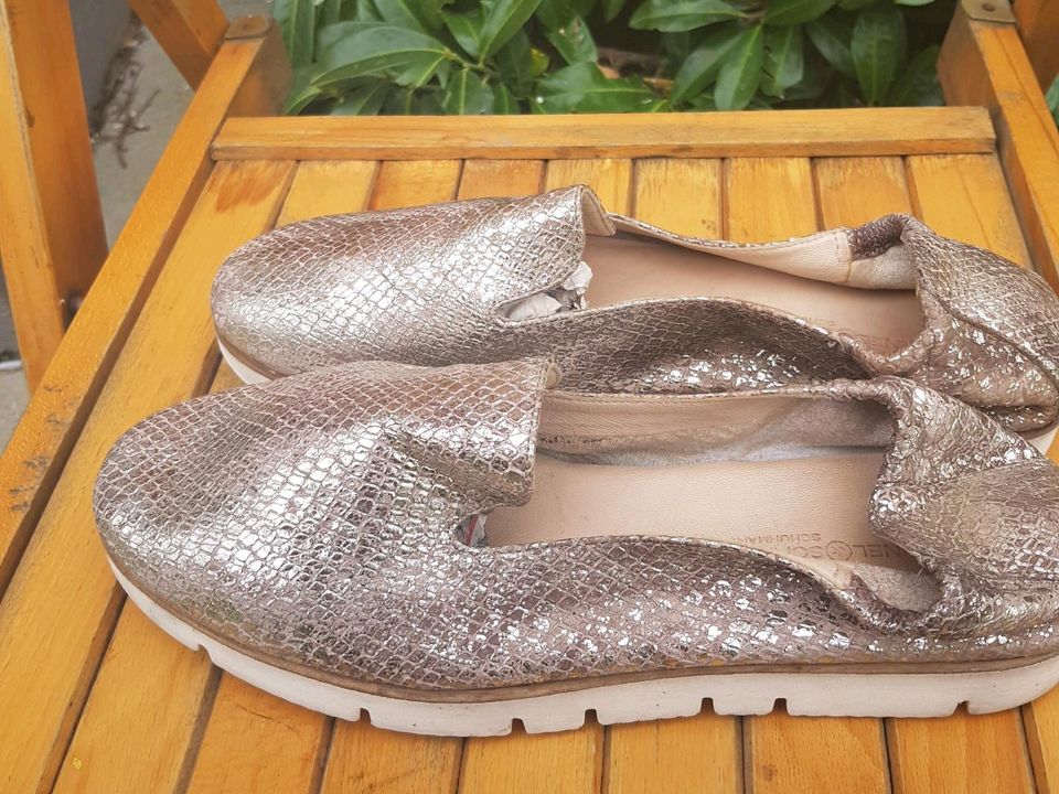 Kennel &Schmenger damen Espadrilles gr.40 gold fast neu in Frankfurt am Main