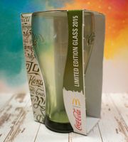 Coca Cola Glas - Bengalisch Olivgrün (Mc Donalds 2015) OVP Thüringen - Pössneck Vorschau