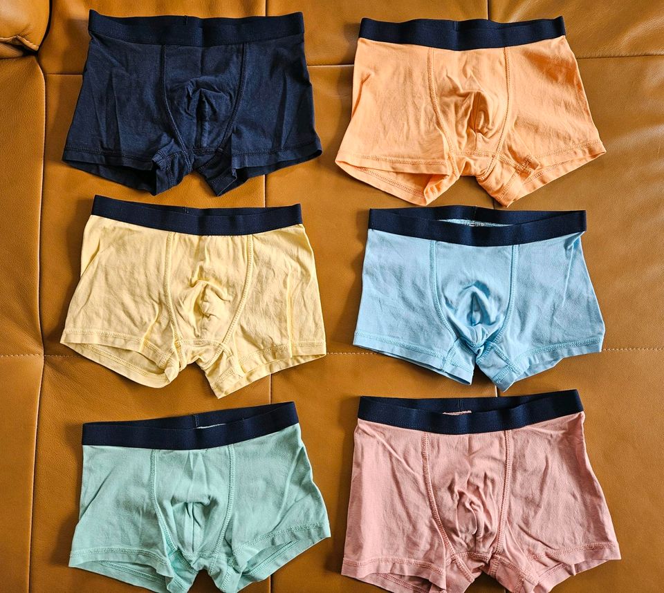 6 Boxershorts Unterhosen h&m Gr. 134/140 neuwertiger Zustand in München