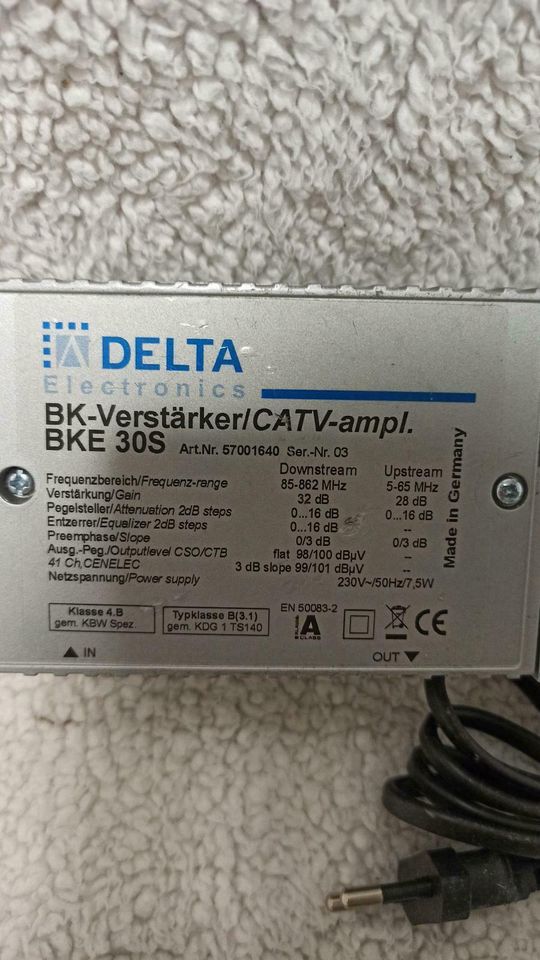 Delta BKE 30S BK-Verstärker 57001640 Class A Made in Germany in Barntrup