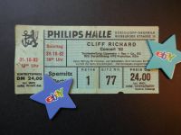 Concert Karte Cliff Richard 1982 in Düsseldorf    PHILIPSHALLE Bonn - Bonn-Zentrum Vorschau