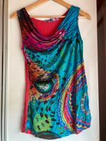 Desigual Shirt Wasserfallausschnitt bunt  Gr. M Rheinland-Pfalz - Fischbach Vorschau