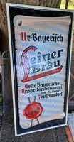 Ur-Bayerisch Leiner Bräu Emailleschild Reklame Rheinland-Pfalz - Bad Kreuznach Vorschau