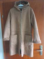 Wie NEU ZERO Wintermantel Nubukleder-Optik Gr S/36 beige Niedersachsen - Bad Salzdetfurth Vorschau