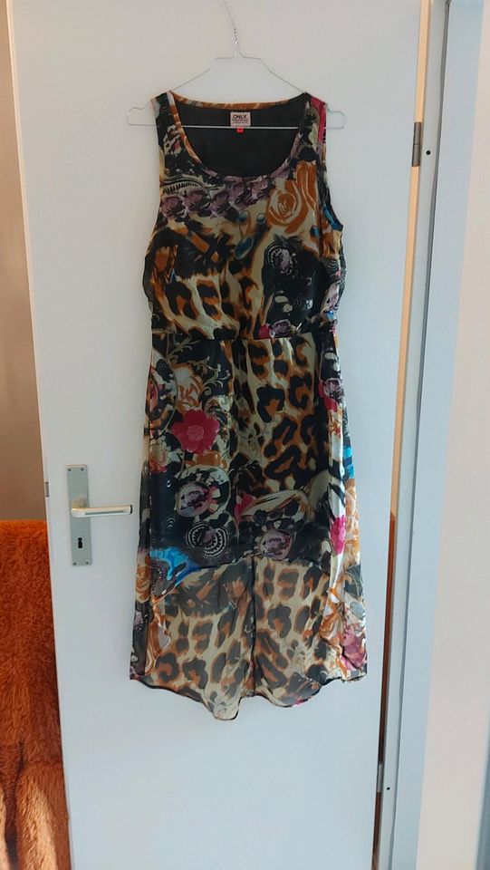 Kleid Only 38 VoKuHiLa bunt Hippie Leo Flower High Low Dress in Frankfurt am Main