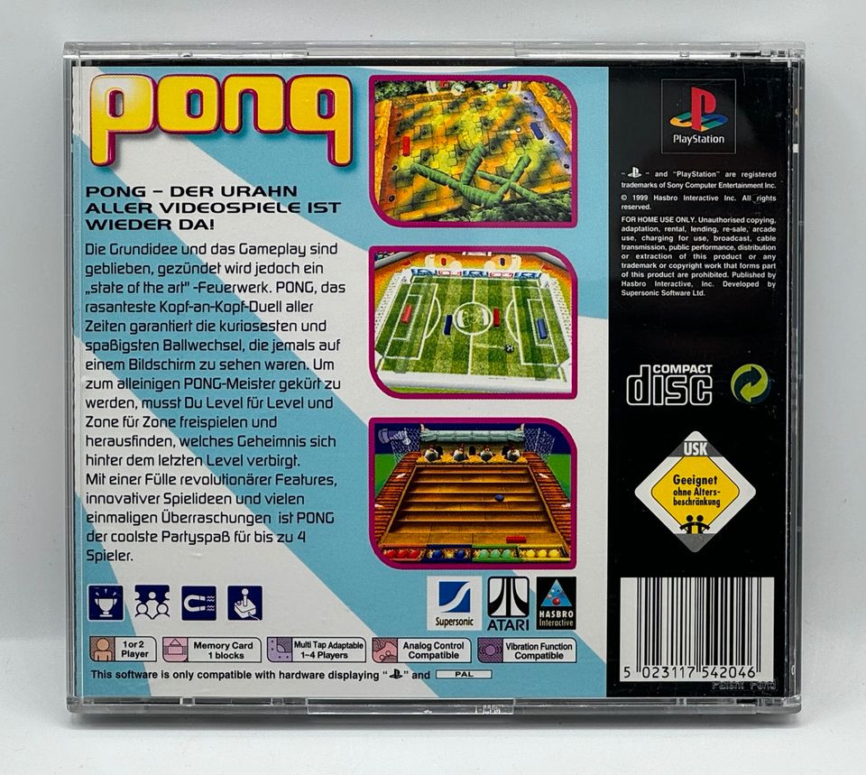 PONG Sony Playstation 1 PS1 PSX Spiel ATARI in Berlin