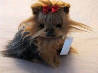 Kleiner Hund aus Stoff mit Halsband, Neuware Niedersachsen - Rhauderfehn Vorschau