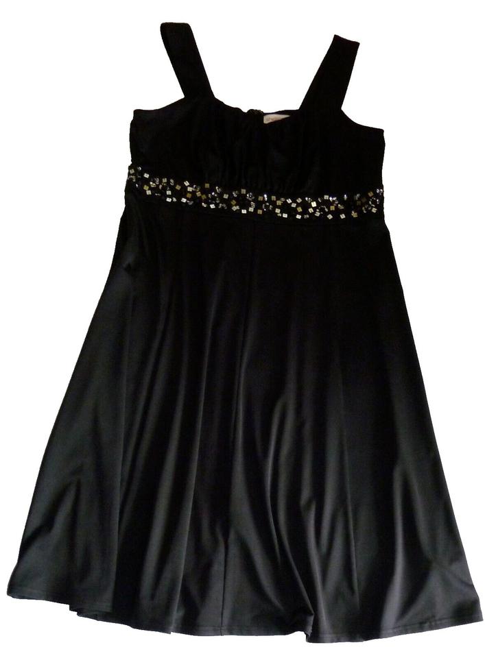 Sheego Kleid Abendkleid Ärmellos mit Futter Gr. 44 schwarz in Ansbach
