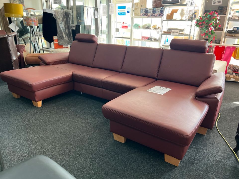 Wohnlandschaft Polinova Echt Leder 2x Relax Motor SofaUVP 4769€ in Alsfeld