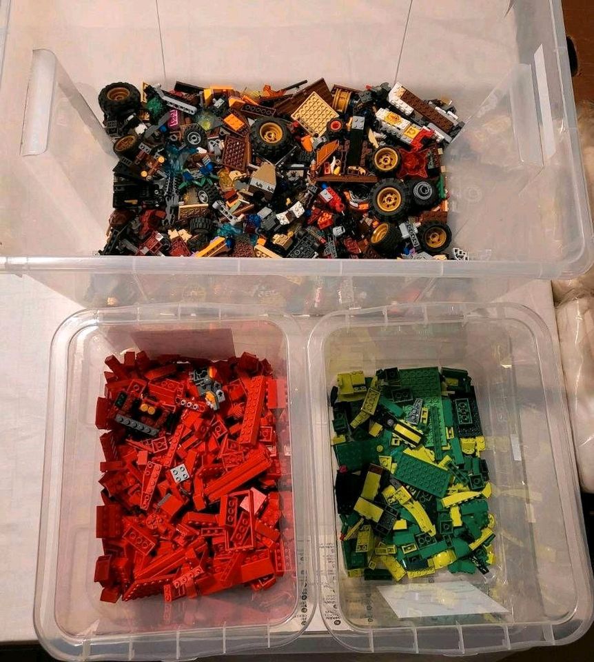 Ca 15 KG Lego mit Figuren und Anleitungen Konvolut Sammlung in Lingenfeld