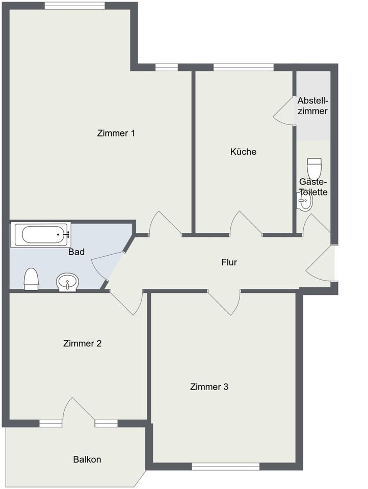 3- Zimmer ALTBAU Wohnung in Halle