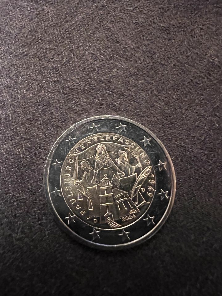 2€ Münze Paulskirchenverfassung 1849 in Rudelzhausen