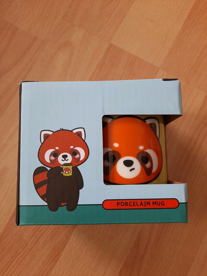 Tasse Porzellan Roter Panda NEU in Netzschkau