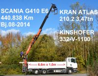 SCANIA G410 6x2 BAUSTOFF PRITSCHE KRAN ATLAS 210.2 Bj.08-2014 Niedersachsen - Hessisch Oldendorf Vorschau