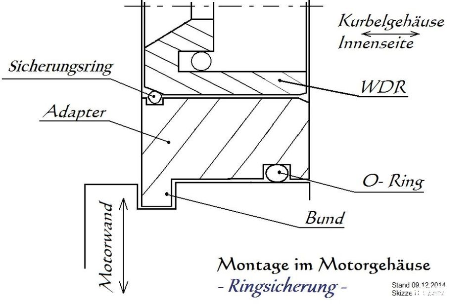 Trabant / IFA Motor Dichtring an der Kurbelwelle 42 X 67 X 10 mm in Oberursel (Taunus)