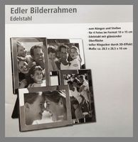 Vierfach Bilderrahmen Edelstahl silber. Neu. OVP. Nordrhein-Westfalen - Hagen Vorschau