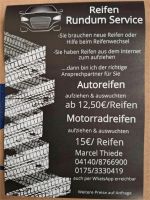 REIFENSERVICE, Reifenmontage,Auswuchten, Reifenwechsel, Aufziehen Niedersachsen - Estorf Vorschau