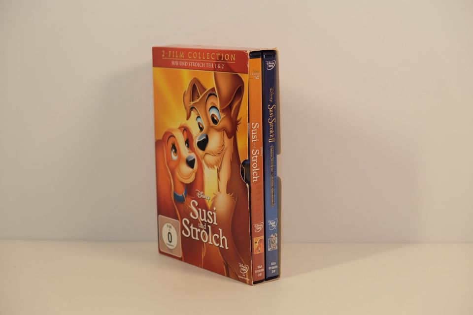 DVD Susi und Strolch 1 & 2 (Disney)(Ohne Kratzer) in Weissach im Tal