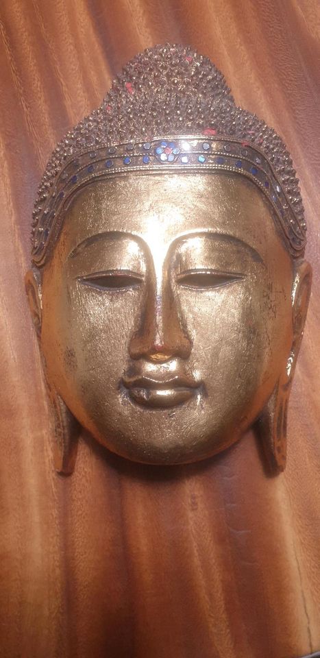 Alte Budda Buddha Holz Maske in Bochum
