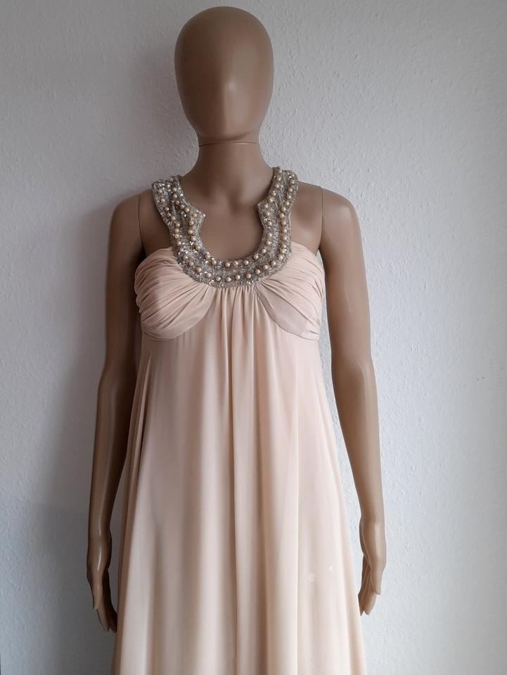 Luxus Damen Abendkleid beige creme | Gr. 34 | Apart | rückenfrei in Waltenhofen