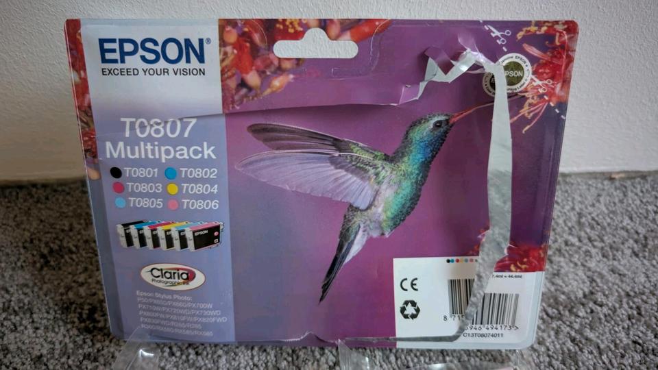 Epson T0807 Multipack – Druckerpatrone – 1 x Schwarz, Gelb, Cyan, in Hosena