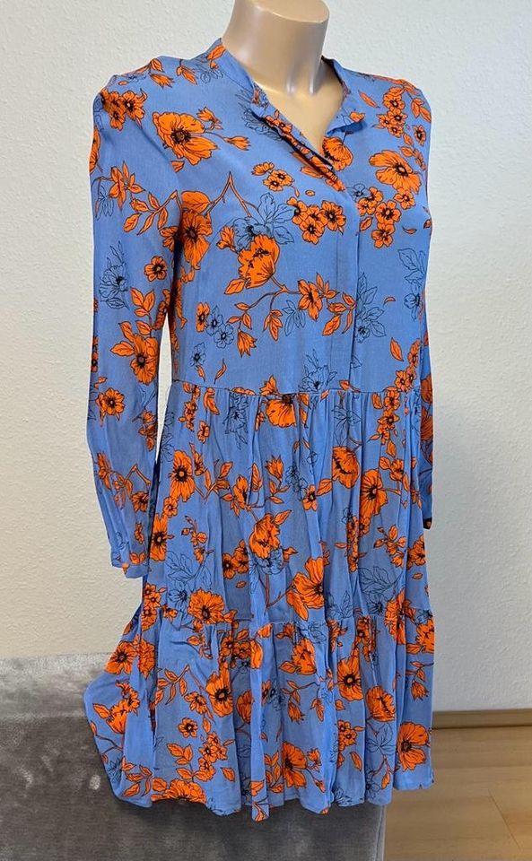 JAKE*S PEEK AND CLOPPENBURG MAXIKLEID S 36 floral blumen Blau y2k in Aichtal