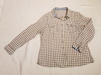 Bluse Damen Gr. 46 Yessica hellbraun Langarm kariert Knopfleiste Bayern - Pfronten Vorschau