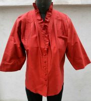 BLUSE OBERTEIL Gr. 38 ROT WEINROT WILDSEIDE SEIDE Vintage Tracht Baden-Württemberg - Mannheim Vorschau