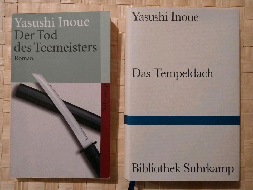 Yasushi Inoue Der Tod des Teemeisters Das Tempeldach Das Jagdgewe in München