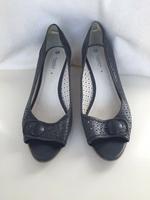 Pumps Peeptoe Leder blau Baden-Württemberg - Eislingen (Fils) Vorschau