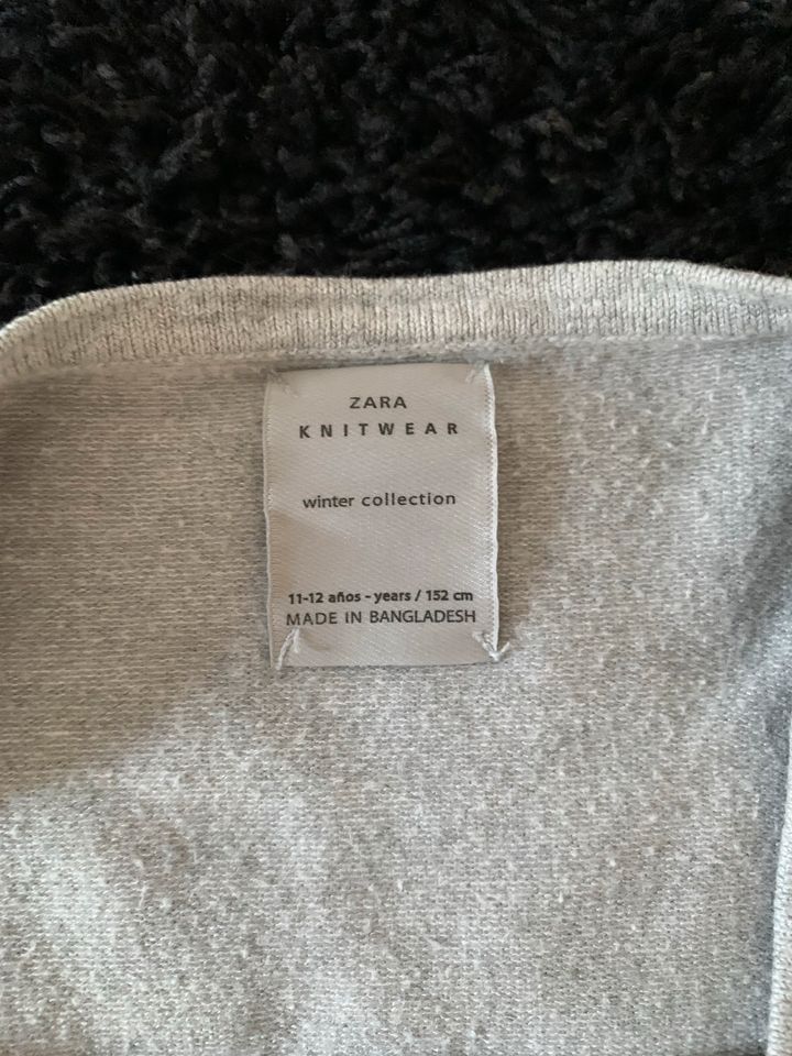 Süßer Pulli Mädchen Zara grau Gr. 152 in Berlin