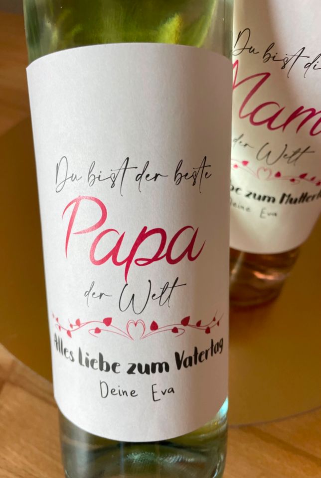 Personalisierte Etiketten für Flaschen Hochzeit Geburtstag