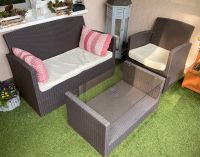 Lounge Rattan Couch+Sessel+Tisch Möbel Balkon Terrasse Sitzgruppe Nordrhein-Westfalen - Herne Vorschau
