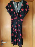 Luftiges Jersey Rockabilly Kleid Punkte Mohnblumen Bayern - Erlenbach am Main  Vorschau